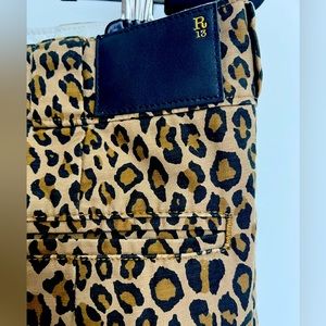 R 13 leopard trouser size 25. Never worn. Cult classic pants